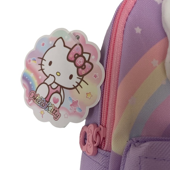 NWT Hello Kitty 2-Section Pencil and Small Items School Case Light Purple Pink - Picture 5 of 8